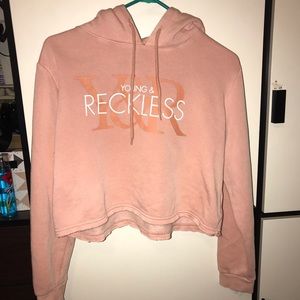 Young and Reckless Cropped hoodie
